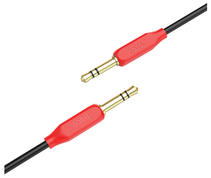 Cablu Audio 3.5 mm la 3.5 mm HOCO UPA11, 1 m, Negru