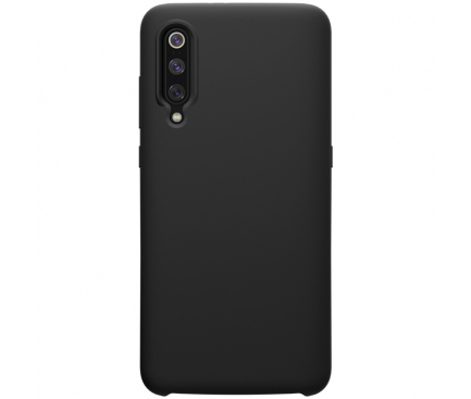 Husa TPU Nillkin Pure Silicone pentru Xiaomi Mi 9, Neagra, Blister 