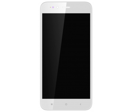 Display cu Touchscreen Xiaomi Mi A1 (Mi 5X), cu Rama, Alb