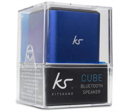Difuzor Bluetooth KitSound CUBE Albastru, KSCUBBTBL, Blister 