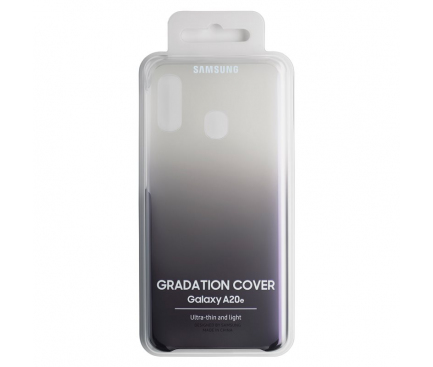 Husa Plastic Samsung Galaxy A20e, Gradation Cover, Neagra EF-AA202CBEGWW