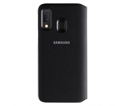 Husa Samsung Galaxy A20e, Wallet Cover, Neagra EF-WA202PBEGWW