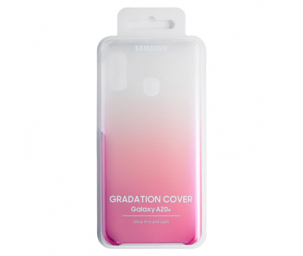 Husa Plastic Samsung Galaxy A20e, Gradation Cover, Roz EF-AA202CPEGWW