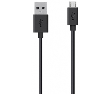 Cablu Date si Incarcare USB la MicroUSB Belkin F2CU012BT04-BLK, 1.2 m, Negru, Blister 