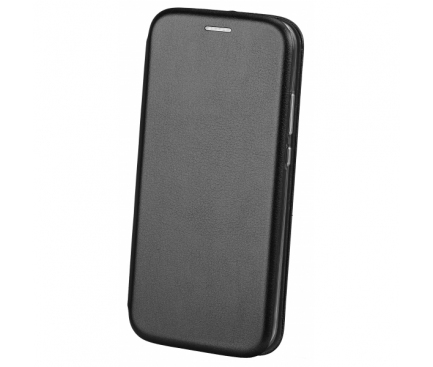 Husa Piele OEM Elegance pentru Samsung Galaxy A40 A405, Neagra, Bulk 