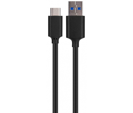 Cablu Date si Incarcare USB la USB Type-C Xqisit, 1 m, Negru, Blister