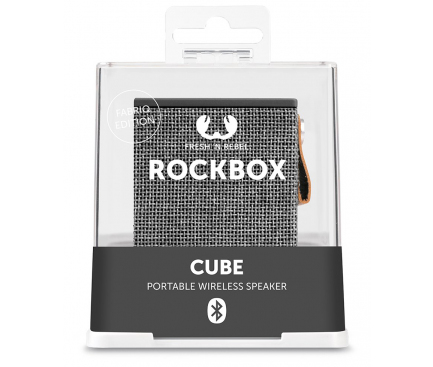 Boxa Portabila Bluetooth Fresh'n Rebel Rockbox cube, 3W, Gri 1RB1000CC