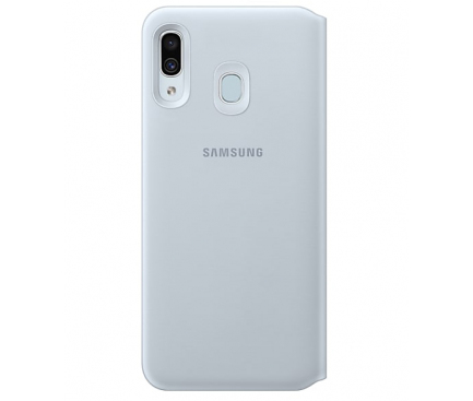 Husa Samsung Galaxy A30 A305, Wallet Cover, Alba, Blister EF-WA305PWEGWW 