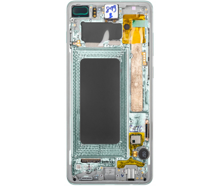 Display cu Touchscreen Samsung Galaxy S10+ G975, cu Rama, Verde, Service Pack GH82-18834E
