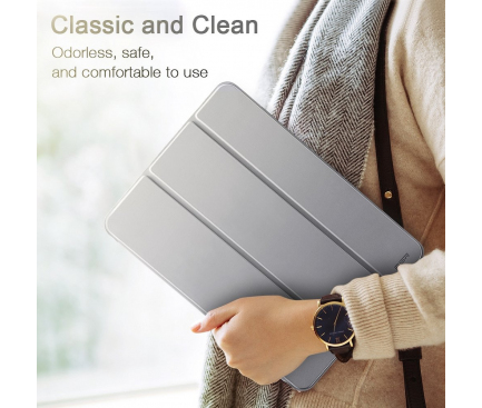 Husa Plastic ESR Yippee pentru Apple iPad mini (2019), Argintie - Gri