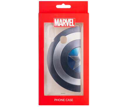 Husa TPU Marvel pentru Samsung Galaxy A40 A405, Captain America 006, Transparenta