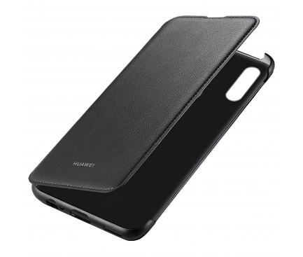 Husa Piele Huawei Flip Cover Case Huawei P Smart Z, Neagra 51993127