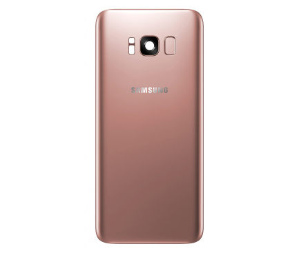 Capac Baterie Samsung Galaxy S8 G950, Cu Geam Blitz - Geam Camera Spate - Senzor Amprenta, Roz, Swap