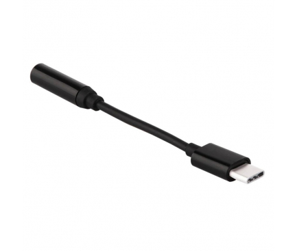 Adaptor Audio 3.5 mm la USB Type-C OEM, Negru
