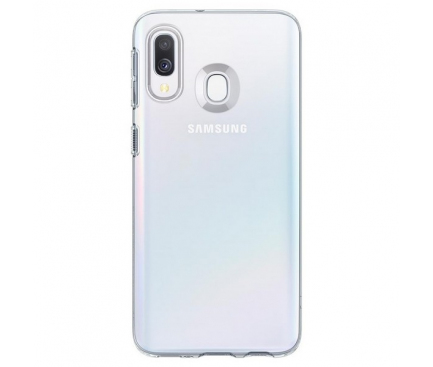 Husa TPU Spigen Liquid Crystal pentru Samsung Galaxy A40 A405, Transparenta, Blister 618CS26245 