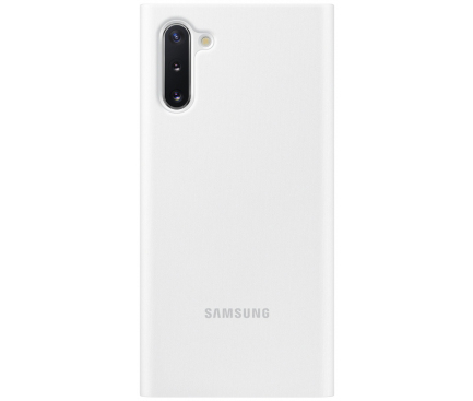 Husa Plastic Samsung Galaxy Note 10 N970 / Samsung Galaxy Note 10 5G N971, Clear View, Alba EF-ZN970CWEGWW