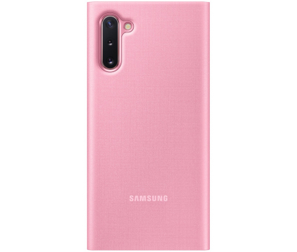 Husa Samsung Galaxy Note 10 N970 / Samsung Galaxy Note 10 5G N971, LED View Cover, Roz EF-NN970PPEGWW