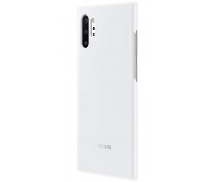 Husa Samsung Galaxy Note 10+ N975 / Note 10+ 5G N976, LED Cover, Alba, Blister EF-KN975CWEGWW 