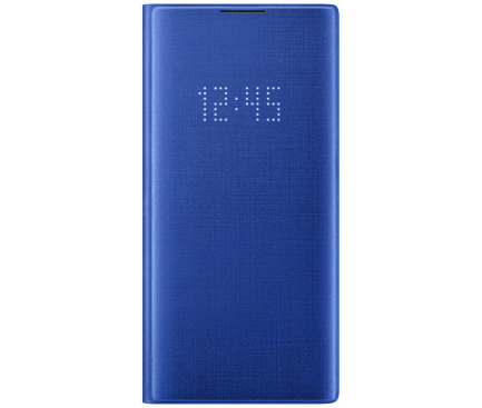Husa Samsung Galaxy Note 10+ N975 / Note 10+ 5G N976, LED View Cover, Albastra, Blister EF-NN975PLEGWW 