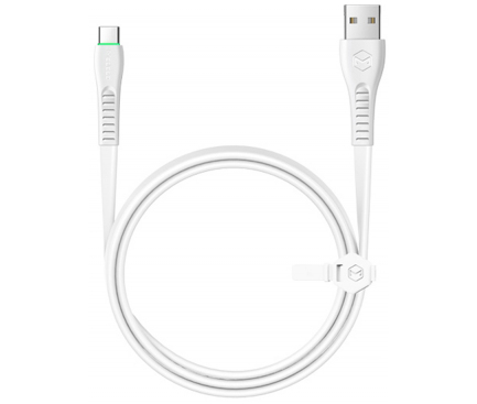 Cablu Date si Incarcare USB la USB Type-C McDodo CA-6432, Flying Fish Series cu LED, 1.8 m, Alb, Blister 