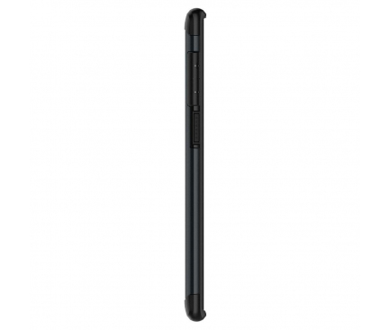 Husa pentru Samsung Galaxy Note 10 5G N971 / Note10 N970, Spigen, Slim Armor Metal Slate, Neagra 628CS27541