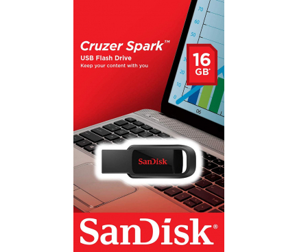 Memorie Externa SanDisk CRUZER SPARK, 16Gb, USB 2.0, Neagra SDCZ61-016G-G35