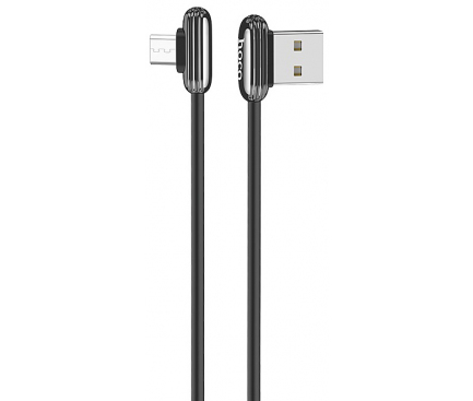 Cablu Date si Incarcare USB la MicroUSB HOCO U60 Soul secret Gaming, 2.4A, 1.2 m, Negru, Blister 