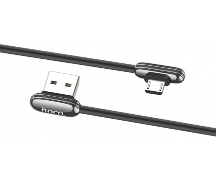 Cablu Date si Incarcare USB la MicroUSB HOCO U60 Soul secret Gaming, 2.4A, 1.2 m, Negru, Blister 