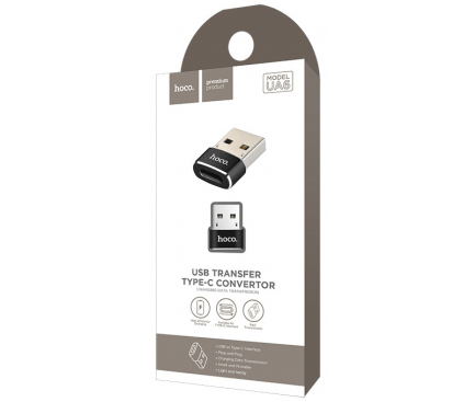 Adaptor USB-C - USB-A HOCO UA6, Negru