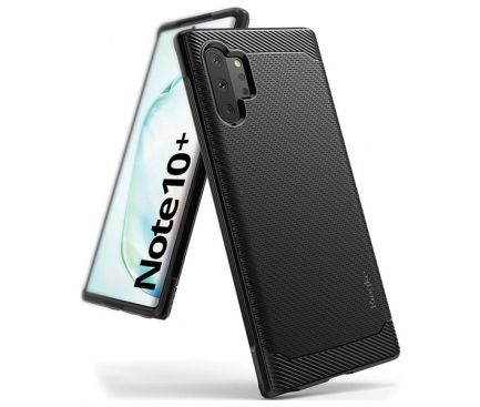 Husa TPU Ringke Onyx pentru Samsung Galaxy Note 10+ N975, Neagra, Blister OXSG0021 