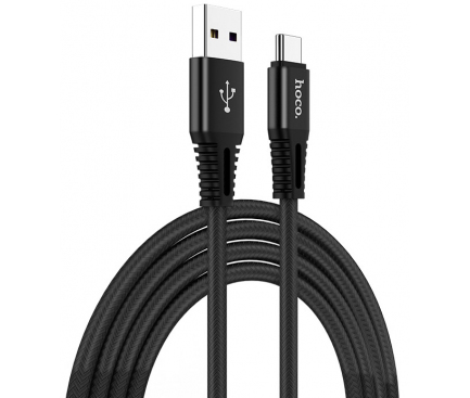 Cablu Date si Incarcare USB la USB Type-C HOCO X22, 5A, 1 m, Negru