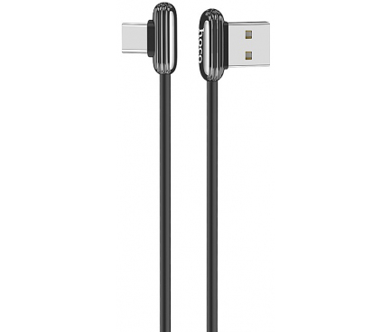 Cablu Date si Incarcare USB la USB Type-C HOCO U60 Soul secret Gaming, 3A, 1.2 m, Negru, Blister 