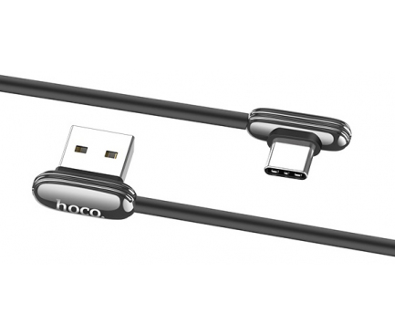 Cablu Date si Incarcare USB la USB Type-C HOCO U60 Soul secret Gaming, 3A, 1.2 m, Negru, Blister 