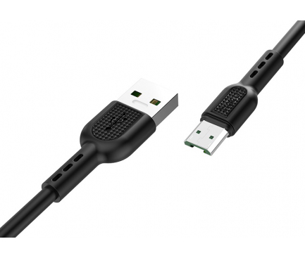 Cablu Date si Incarcare USB la MicroUSB HOCO X33 Surge, 4A, 1 m, Negru