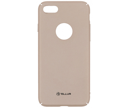 Husa Plastic Tellur Super Slim pentru Apple iPhone 7 / Apple iPhone 8, Aurie, Blister TLL121891 