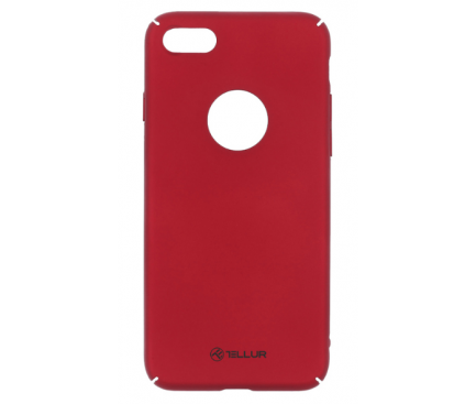 Husa Plastic Tellur Super Slim pentru Apple iPhone 7 / Apple iPhone 8, Rosie, Blister TLL121911 