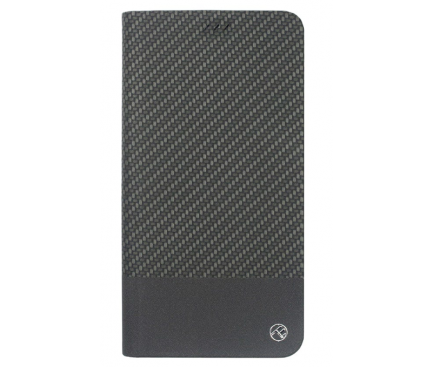 Husa Plastic Tellur Book Carbon pentru Apple iPhone XS Max, Neagra, Blister TLL118313 