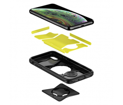 Husa Plastic Spigen Gearlock CF101 pentru Apple iPhone XS, Neagra, Blister 057CS25058 