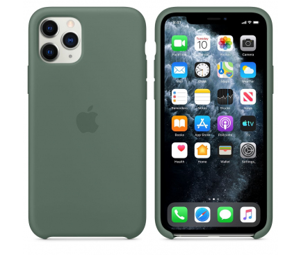 Husa Silicon Apple iPhone 11 Pro, Verde, Blister MWYP2ZM/A 