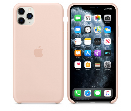Husa Silicon Apple iPhone 11 Pro Max, Roz MWYY2ZM/A