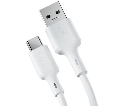Cablu Date si Incarcare USB la USB Type-C Benks D35, 5A, 1.8 m, Alb