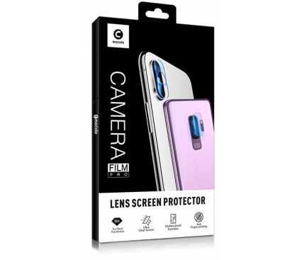 Folie Protectie Camera spate Mocolo pentru Samsung Galaxy Note 10 N970 / Samsung Galaxy Note 10 5G N971, Sticla securizata, Set 2 buc, 0.15mm