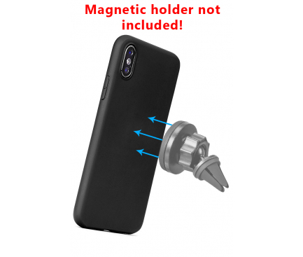 Husa TPU Forcell Soft Magnet pentru Huawei Mate 10 Lite, Neagra, Bulk 