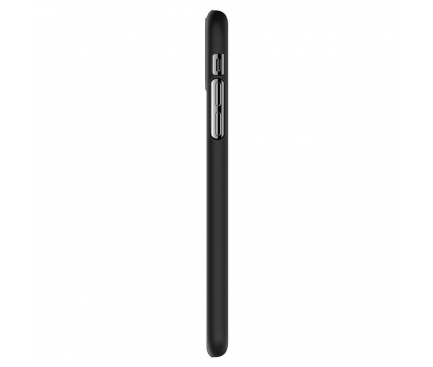 Husa Plastic Spigen Thin Fit pentru Apple iPhone 11 Pro Max, Neagra, Blister 075CS27127 