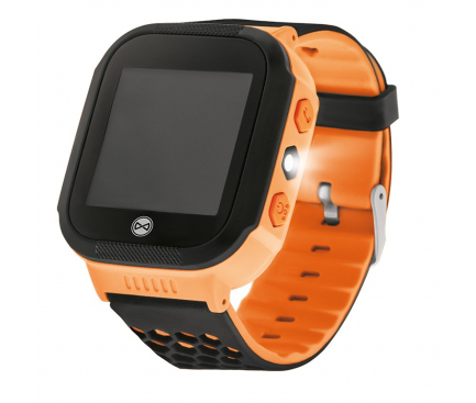 Ceas Smartwatch Forever Kids KW-200 Find Me, Localizare GPS / LBS, Portocaliu