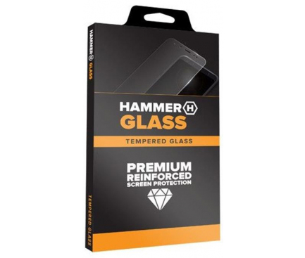 Folie Protectie Ecran Hammer pentru Apple iPhone XR, Sticla securizata, Full Glue, 3D, Neagra, Blister 