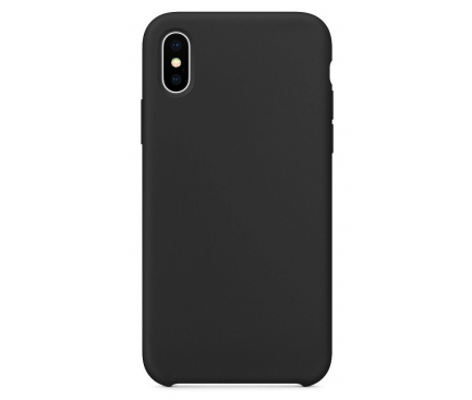 Husa TPU OEM Pure Silicone pentru Apple iPhone 11 Pro Max, Neagra