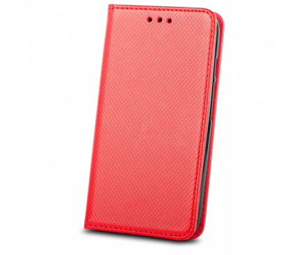 Husa Piele OEM Smart Magnet pentru Samsung Galaxy Note 10 N970 / Samsung Galaxy Note 10 5G N971, Rosie, Bulk 