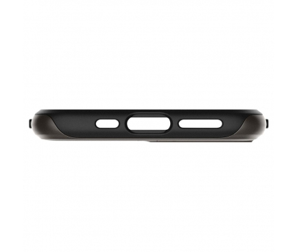 Husa Plastic - TPU Spigen Neo Hybrid Gun Metal pentru Apple iPhone 11 Pro, Gri - Neagra 077CS27243