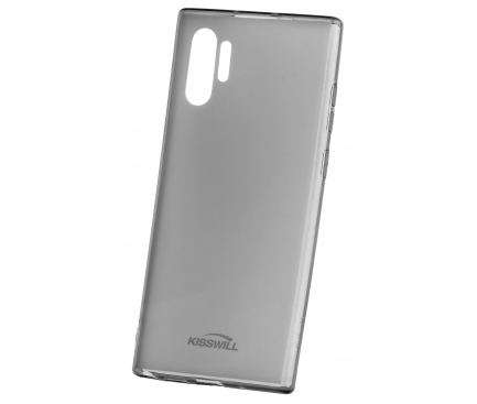 Husa TPU Kisswill pentru Samsung Galaxy Note 10+ N975 / Note 10+ 5G N976, Gri - Transparenta, Blister 